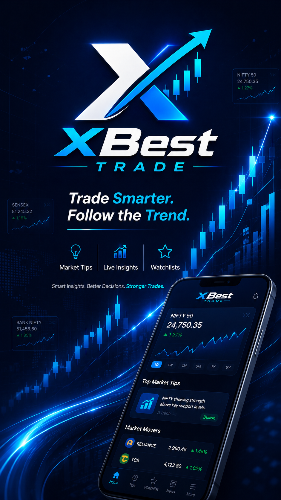 XBest Trade branded market hero